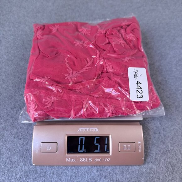 GHOST Pink Floral Blouse Embroidered 3/4 Sleeve Button Front Top Peplum Small - Picture 11 of 12